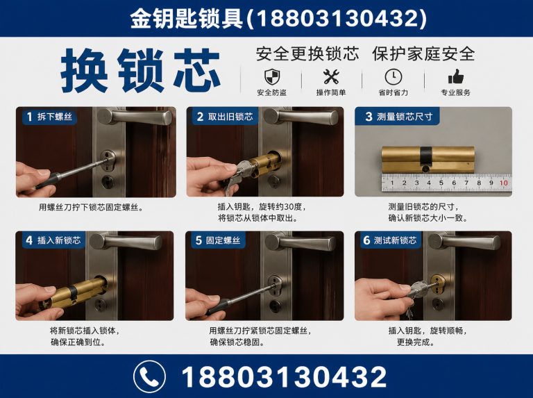 万全区换锁芯展示图